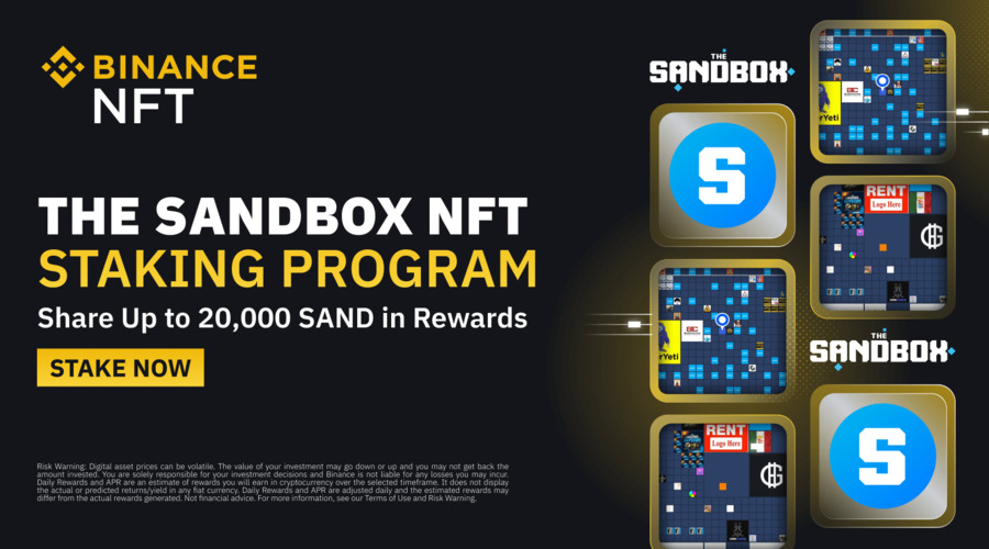 Binance NFT Unveils The Sandbox NFT Staking Program
